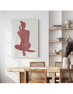 Cuadro silueta de mujer One